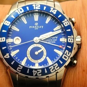 Perrelet Seacraft 777 GMT Swiss Auto Deep Diver Watch $5500